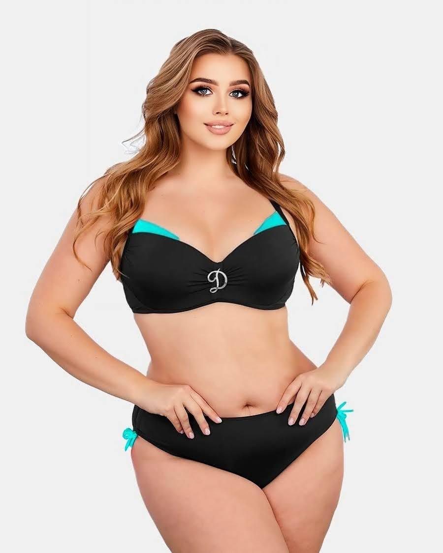 ОПТ Купальник роздільний жіночий Z.Five 068 48-56 чорний на 48 50 52 54 56 укр розмір