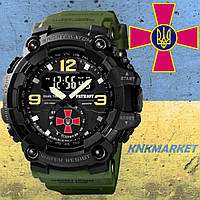 Тактичний багатофункціональний годинник Patriot 003AGUA Army Green Tactic UA