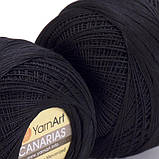 Пряжа YarnArt Canarias №9999 Чорний, фото 3