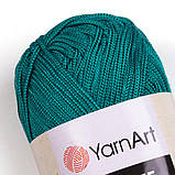 Пряжа YarnArt Macrame №158 Темно-зелений, фото 3