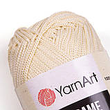 Пряжа YarnArt Macrame №137 Молочний, фото 3