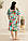 Різнокольорова жіноча бавовняна нічна сорочка з квітковим принтом №1330-2, фото 3