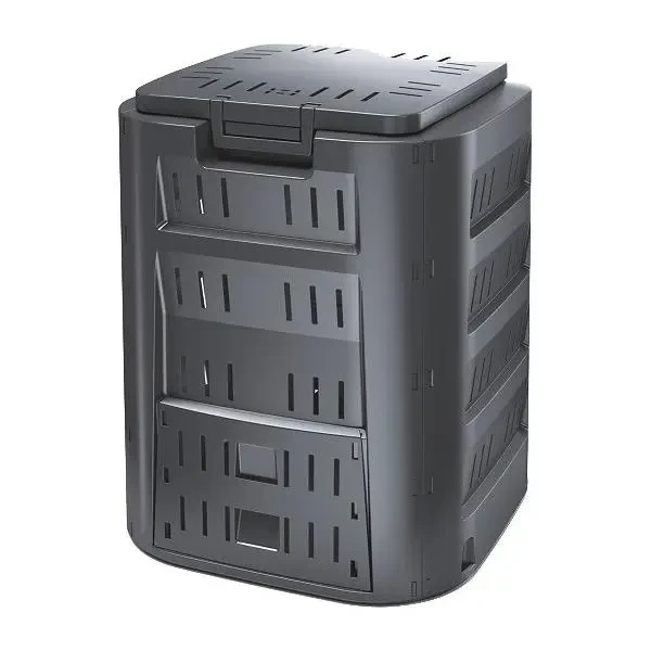 Компостер-конденсатор садовий PROSPERPLAST 320л чорний для дачі саду R_1617