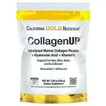 California Gold Nutrition морський гідролізований колаген з гіалуроновою кислотою та вітаміном С 206 грам