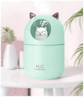 Увлажнитель воздуха Humidifier H2O с подсветкой cat green 300ml