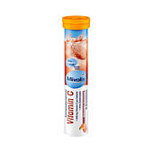 Вітаміни шипучі в таблетках Mivolis Vitamin C, 82 г./20 т.