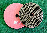 Черепашка - алмазный гибкий шлифовальный круг 100мм Р800
