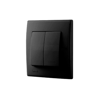 LESYA антрацит Вимикач внутрушній 2кл Лезард