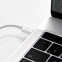 Кабель USB PD Lightning/Type-C BASEUS CATLYS-02 20W 0,25м білий, фото 8