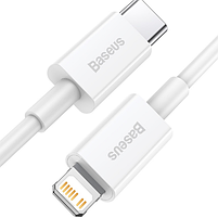 Кабель USB PD Lightning/Type-C BASEUS CATLYS-02 20W 0,25м білий, фото 2