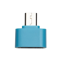 Перехідник Walker OTG USB - microUSB NO-02 Plastic short, фото 2