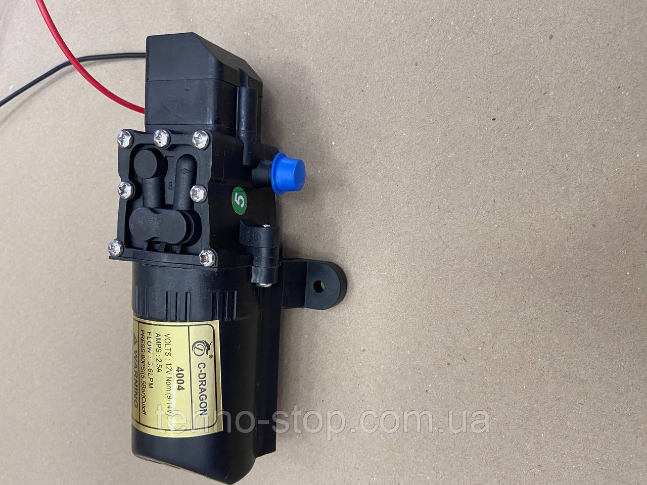 Насос электрический C-DRAGON 4004 / 2203 12 В с датчиком давления для электроопрыскивателей 3.6 л/мин - фото 5 - id-p1797450050
