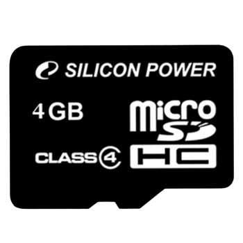 Micro SDHC 4Gb Silicon Power (no adapter) Class4