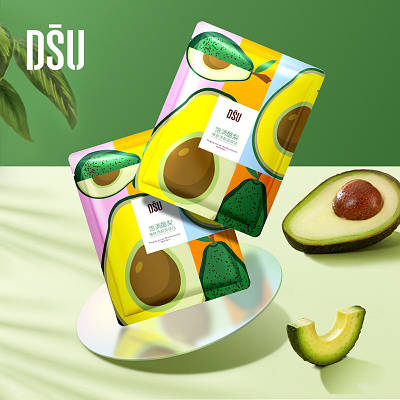 Маска для обличчя DSU Avocado Skin Mask з екстрактом авокадо 25 g