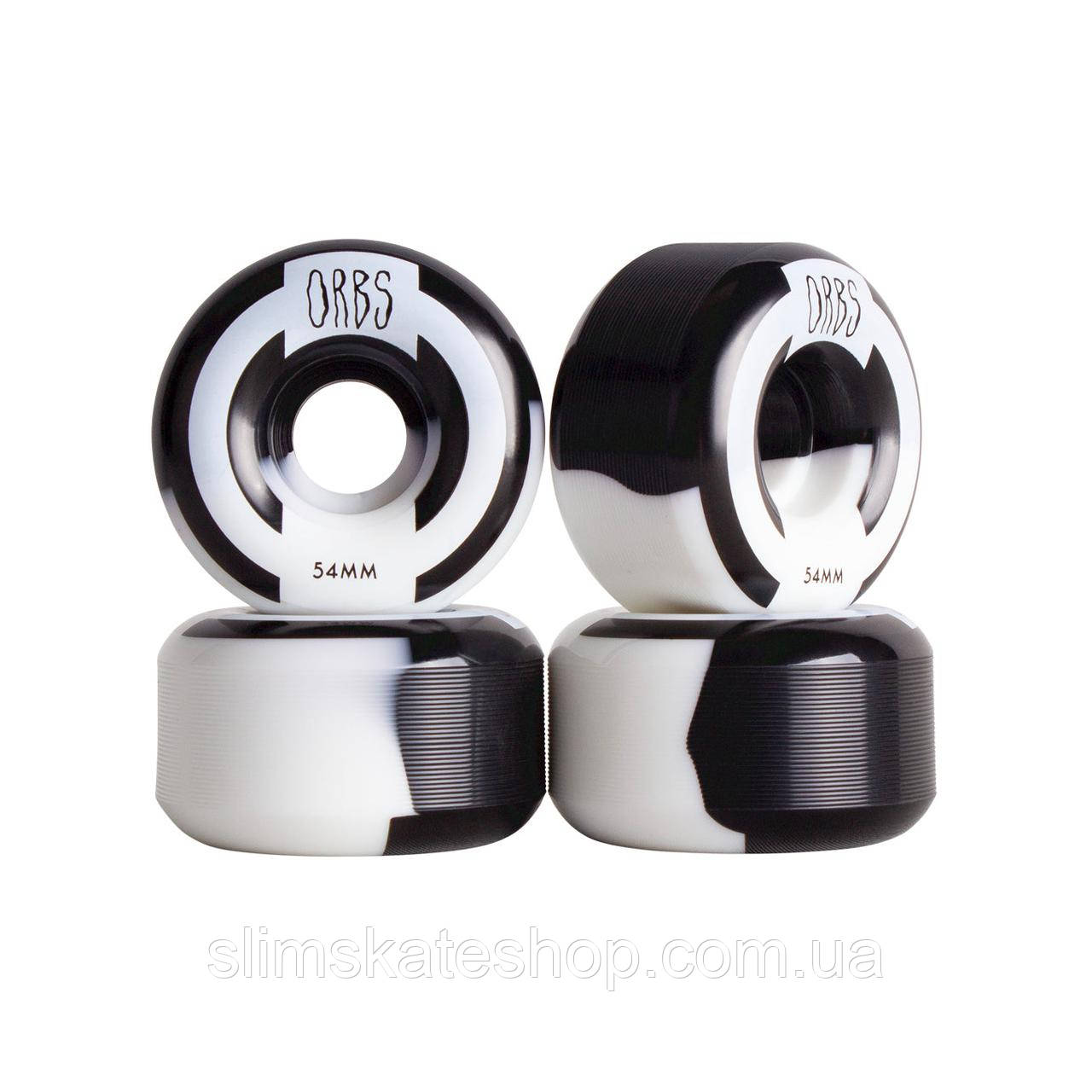 Колеса для скейту Orbs Apparitions Splits Wheels Black/White 54мм 99a
