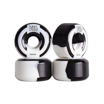 Колеса для скейту Orbs Apparitions Splits Wheels Black/White 54мм 99a