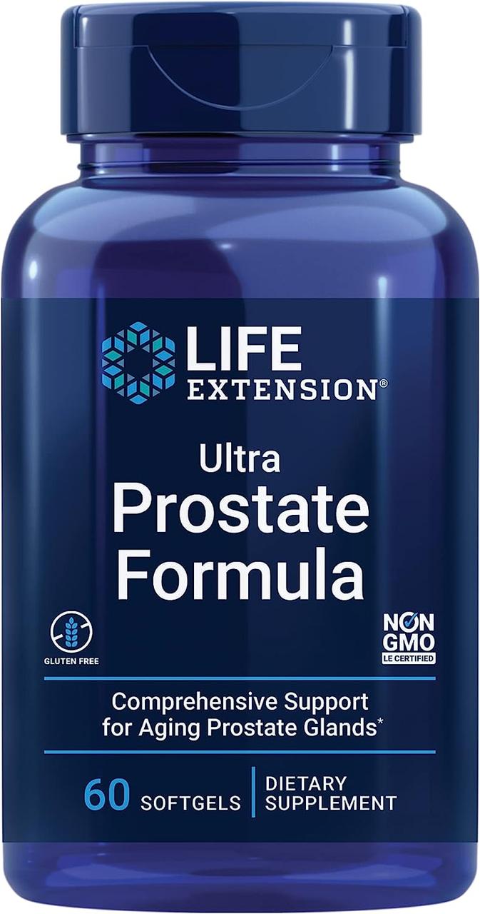 Life Extension Ultra Prostate Formula / Підтримка здорової функції та структури простати 60 капсул