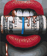 Картина Малювання за номерами Грошовий потік в стилі поп арт Розмальовка на полотні 40х50 Brushme BS51487