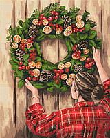 Картина Рисование по номерам Праздничный декор 40x50 Зима Новогодняя тематика Brushme BS52806