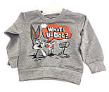 Дитячий спортивний костюм 1 рік Туреччина для хлопчиків трикотажний сірий (КД103), фото 3