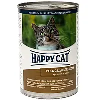 Корм вологий для котів Happy Cat Lamm & Truth Gelee желе з качкою та курчам, 400г