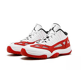 Eur40-46 Jordan 11 Retro Low IE White Gym Red  чоловічі кросівки Джордан