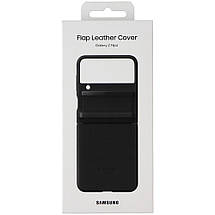 Оригінальний чохол Samsung Z Flip Leather Cover Black (EF-VF721LBEGUA) для Samsung Z Flip4, фото 3