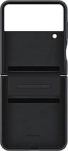 Оригінальний чохол Samsung Z Flip Leather Cover Black (EF-VF721LBEGUA) для Samsung Z Flip4, фото 5