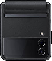 Оригінальний чохол Samsung Z Flip Leather Cover Black (EF-VF721LBEGUA) для Samsung Z Flip4, фото 2