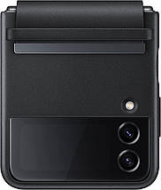 Оригінальний чохол Samsung Z Flip Leather Cover Black (EF-VF721LBEGUA) для Samsung Z Flip4, фото 3