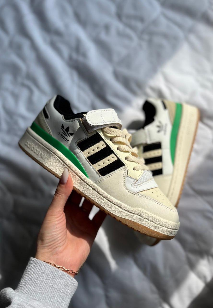 Жіночі Кросівки Adidas Forum 84 Low Beige Green 36-39-40