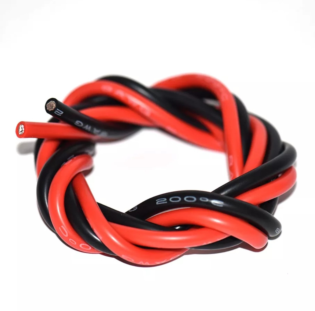Провід силіконовий 12 AWG (червоний) м'який високотемпературний