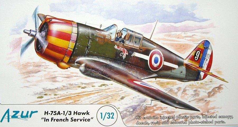 Пластикова модель 1/32 Azur 045 американський винищувач H-75A-1/3 Hawk француська служба