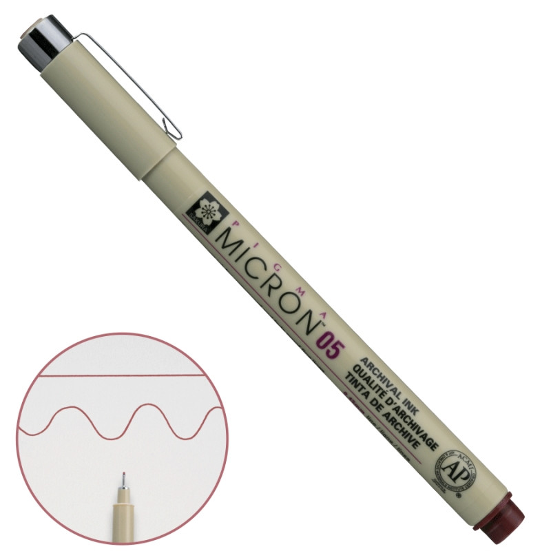 Лінер бордовий Sakura PIGMA Micron 0,45 мм XSDK05#22, 377431, фото 1