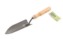 Совок посадковий звужений з дерев'яною ручкою 300х60 мм