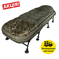 Карповая туристическая раскладушка со спальником и подушкой Ranger BED 85 Kingsize Sleep, нагрузка до 160кг