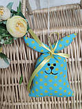 Великодня іграшка кролик, кролик ручна робота на великодній кошик, кролик з духмяними травами, фото 3