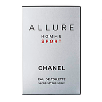 Chanel Allure Homme Sport Туалетна вода 100 ml (Чоловічі Шанель Аллюр Хоум Спорт Парфуми Алюр Хом Чоловічі Парфуми), фото 2