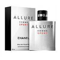 Chanel Allure Homme Sport Туалетна вода 100 ml (Чоловічі Шанель Аллюр Хоум Спорт Парфуми Алюр Хом Чоловічі Парфуми), фото 5