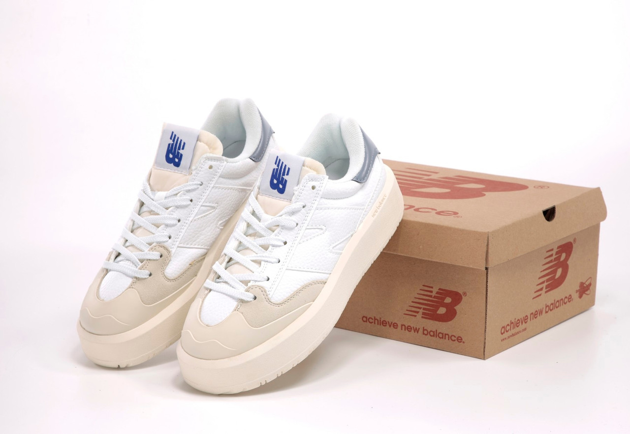 Жіночі кросівки весна кремове літо New Balance CT302 White Cream Grey. Взуття жіноче біле Нью Баланс СТ302