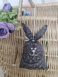 Великодня іграшка кролик, кролик ручна робота на великодній кошик, кролик з духмяними травами, фото 9