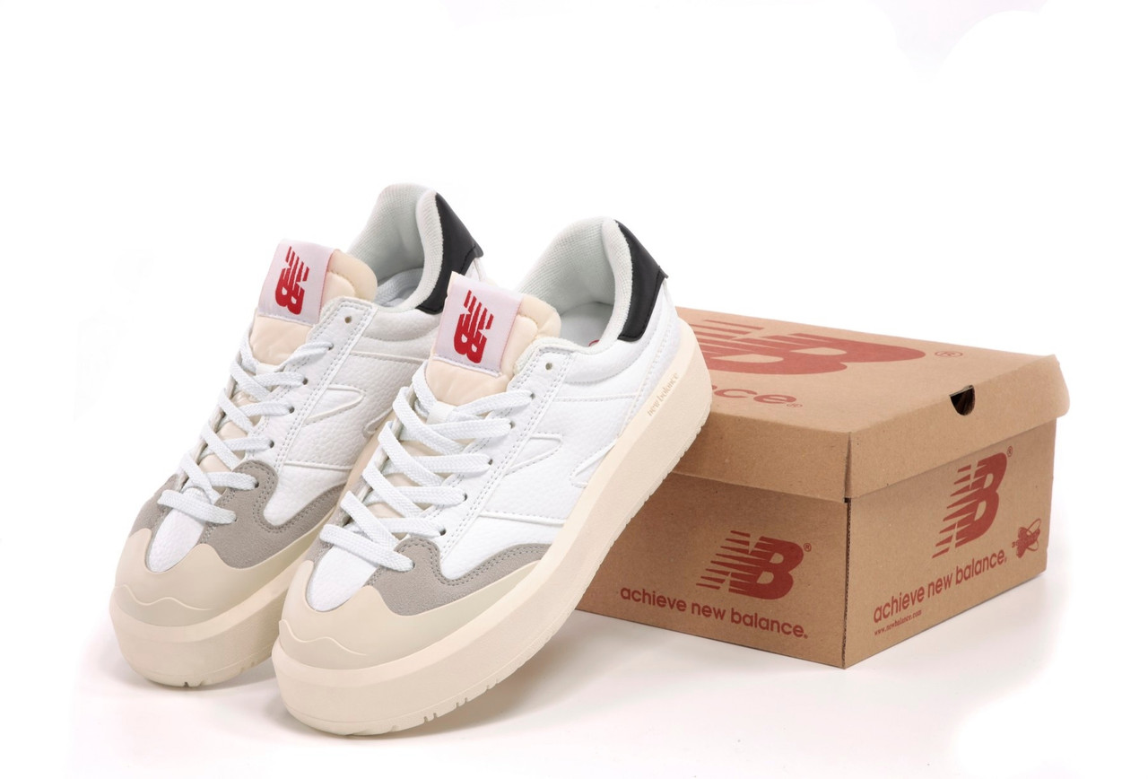 Кросівки весна літо білі New Balance CT302 White Cream Black. Взуття жіноче біле Нью Баланс СТ302