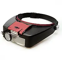 Бинокулярная лупа Magnifier MG81007A (x1,5; х3,0; x8,5; х10,0) с LED-подсветкой