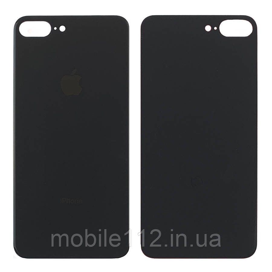 Задня кришка Apple iPhone 8 Plus чорна оригінал Китай з великим отвором