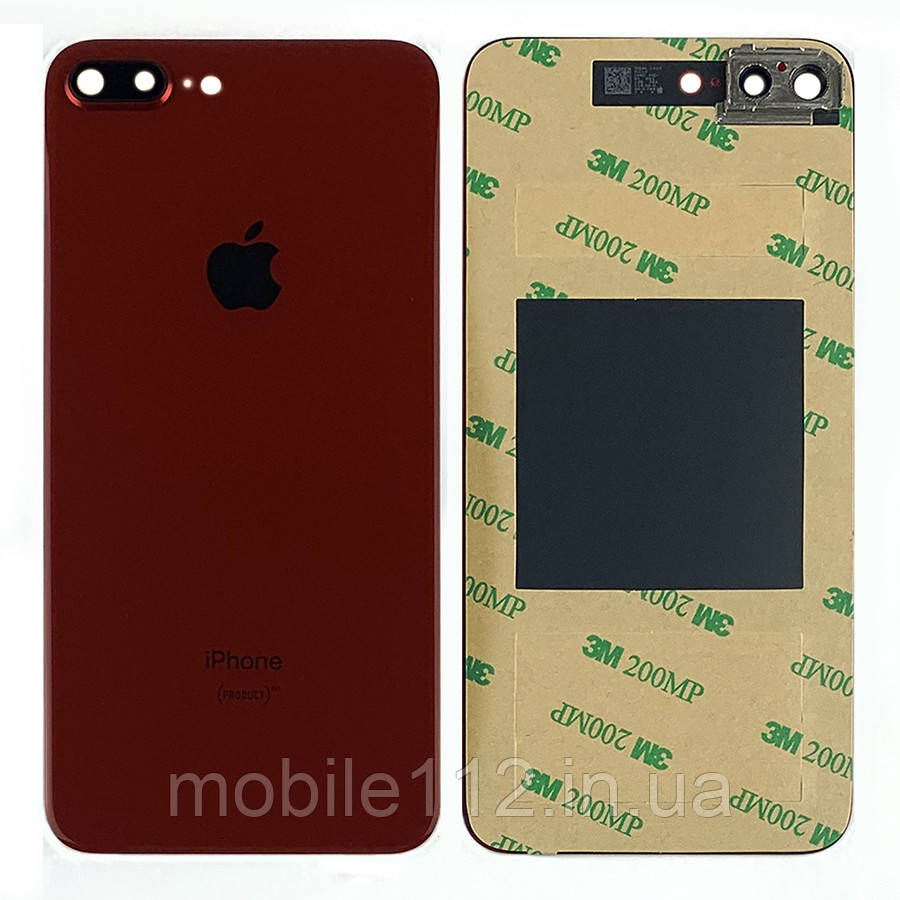 Задня кришка Apple iPhone 8 Plus червона оригінал Китай зі склом камери