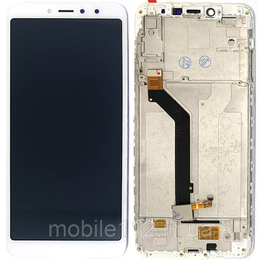 Екран (дисплей) Xiaomi Redmi S2 m1803e6g з тачскріном білий з рамкою