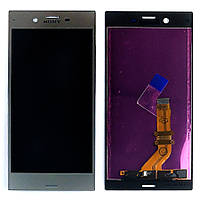 Екран (дисплей) Sony Xperia XZs G8232 G8231 з тачскріном сріблястий оригінал Китай