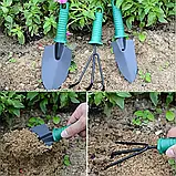 Набір садових інструментів 12 в 1, садовий інвентар UrbanKit: шпатель, лопатка, граблі, секатор, ножиці, опал, фото 3