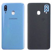 Задня кришка Samsung Galaxy A40 2019 A405F синій оригінал Китай зі склом камери