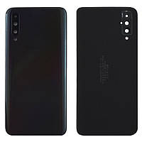 Задня кришка Samsung Galaxy A50 2019 A505F (чорна оригінал Китай зі склом камери)